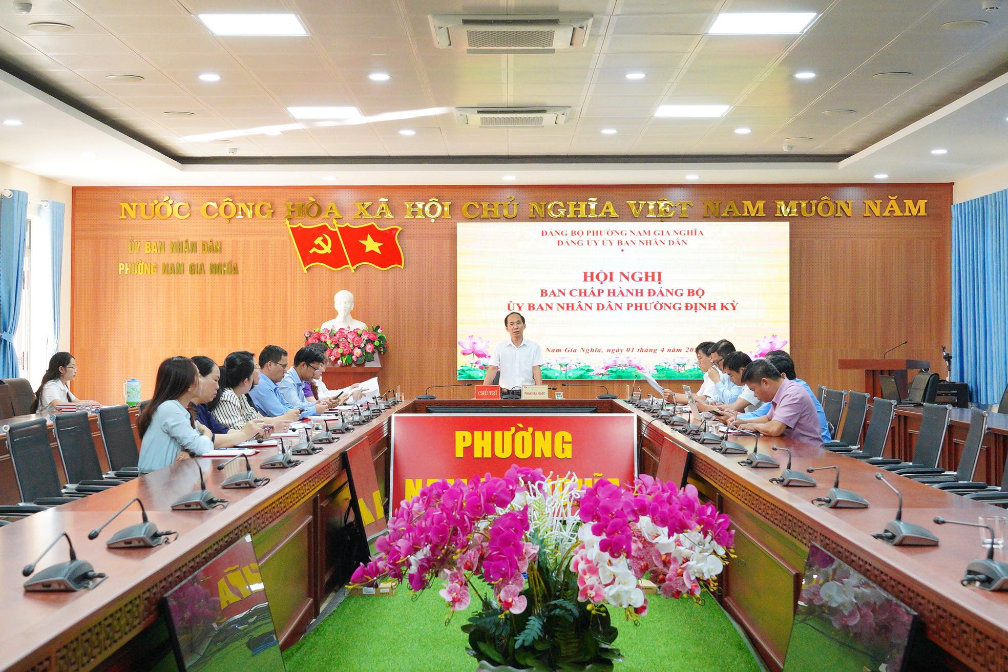 ĐẢNG BỘ UBND PHƯỜNG NAMG GIA NGHĨA HỌP BCH ĐỊNH KỲ THÁNG 3/2026