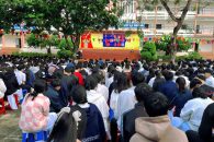 CÔNG AN PHƯỜNG NAM GIA NGHĨA TRIỂN KHAI CHIẾN DỊCH “KHÔNG MỘT MÌNH – CÙNG NHAU AN TOÀN TRỰC TUYẾN” TẠI TRƯỜNG THPT GIA NGHĨA