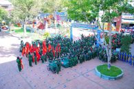 TRƯỜNG MẦM NON HOA PHƯỢNG VÀNG TỔ CHỨC HOẠT ĐỘNG TRẢI NGHIỆM “CHIẾN SĨ TÍ HON”