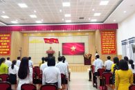 ĐẢNG ỦY PHƯỜNG NAM GIA NGHĨA TỔ CHỨC LỄ CHÀO CỜ THÁNG 04/2026