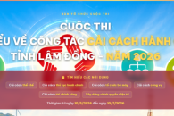 Tổng kết Cuộc thi “Tìm hiểu về công tác cải cách hành chính” tỉnh Lâm Đồng năm 2026