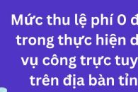 Quy định mức phí, lệ phí “0 đồng” đối với một số phí, lệ phí thuộc thẩm quyền quyết định của HĐND tỉnh khi thực hiện TTHC thông qua cổng DVC trực tuyến (toàn trình và một phần) trên địa bàn tỉnh Lâm Đồng